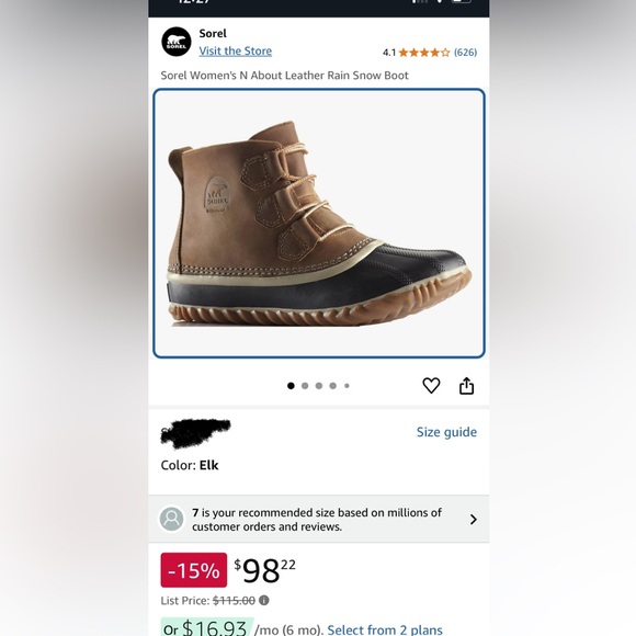 Sorel Rain/snow boot - Picture 1 of 6